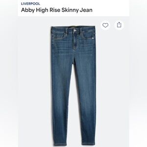 Liverpool Blue Denim Skinny Jeans